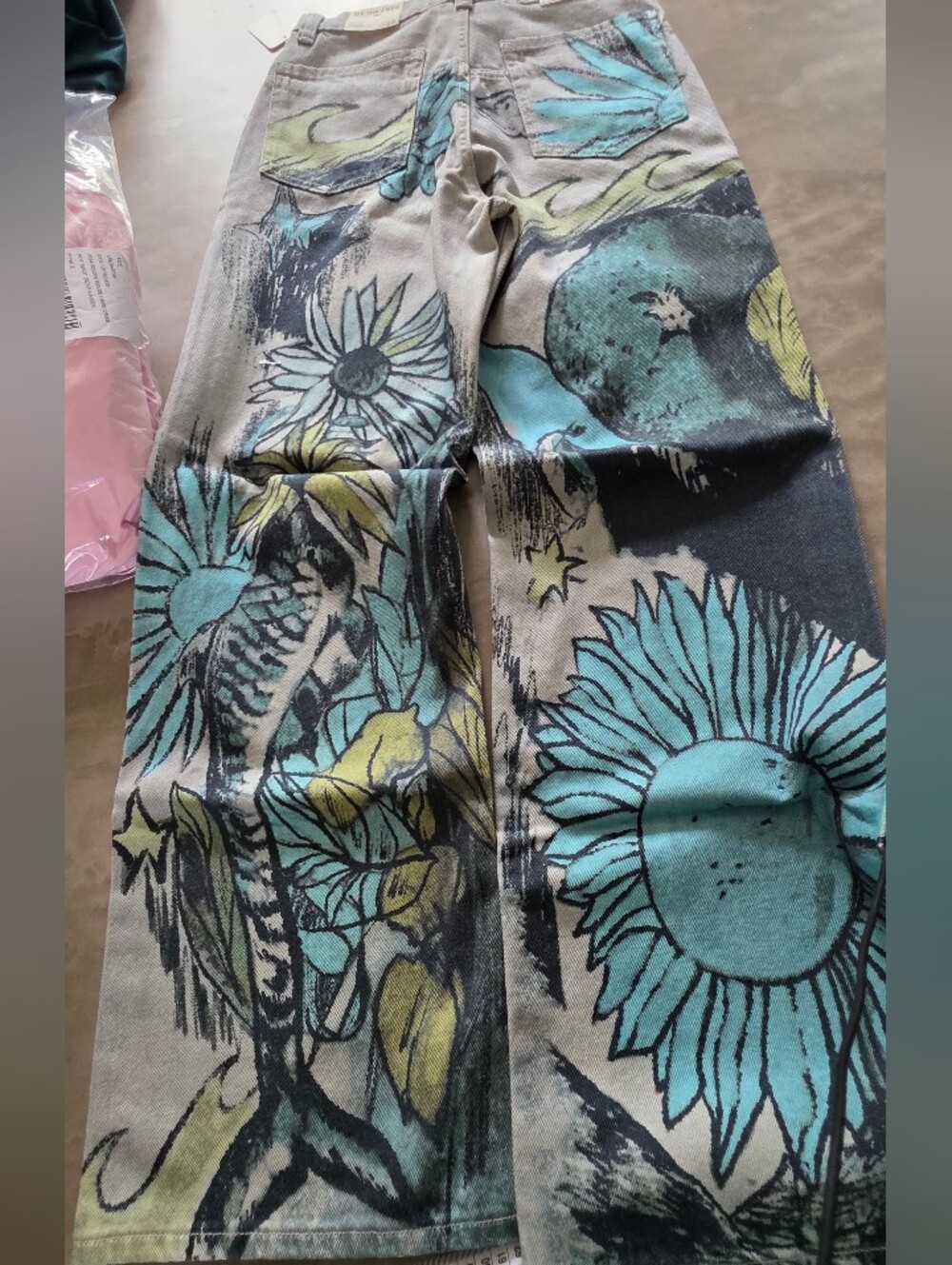 Free People We The Free Tinsley Printed Jeans Size 28 NWT - Picture 13 of 14